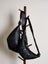 Elosung Small Black Stylish Croissant Crossbody Bag Elegant Horn-Shaped Design W Carousel 5