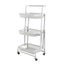 Levede 3 Tier Kitchen Trolley Cart Swivel White Colour Carousel 3