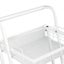 Levede 3 Tier Kitchen Trolley Cart Swivel White Colour Carousel 6