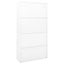 Office Cabinet With Sliding Door White 90X40x180 Cm Steel Cabinets & Cupboards Carousel 6