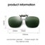 Elosung 2 Pcs Green Polarized Clip On Sunglasses Day And Night Use Frameless Pol Carousel 2