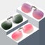 Elosung 2 Pcs Green Polarized Clip On Sunglasses Day And Night Use Frameless Pol Carousel 3