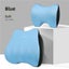 Elosung Ergonomic Blue Memory Foam Car Seat Neck & Lumbar Support Set Carousel 3