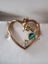 9ct yellow gold and multi coloured cubic zirconia heart pendant Carousel 2