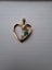 9ct yellow gold and multi coloured cubic zirconia heart pendant Carousel 1