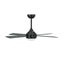 Vevare 52'' Ceiling Fan AC Motor With Light Remote Control Fans 4 Blades Black Carousel 3