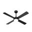 Vevare 52'' Ceiling Fan AC Motor With Light Remote Control Fans 4 Blades Black Carousel 8