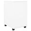 vidaXL Mobile File Cabinet White 39x45x67 cm Steel Carousel 4