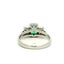Vintage Platinum 1.57ctw Square Emerald and Diamond 3 Stone Engagement Ring Carousel 5