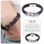 2 Styles To My Son Love You Forever Leather Braided Bracelet Wristband+Gift Card Carousel 3