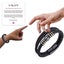 2 Styles To My Son Love You Forever Leather Braided Bracelet Wristband+Gift Card Carousel 4