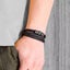 2 Styles To My Son Love You Forever Leather Braided Bracelet Wristband+Gift Card Carousel 8