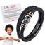 2 Styles To My Son Love You Forever Leather Braided Bracelet Wristband+Gift Card Carousel 9