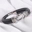 2 Styles To My Son Love You Forever Leather Braided Bracelet Wristband+Gift Card Carousel 16