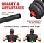 4 in 1 Adjustable Dumbbell Barbell Kettlebell Set 20Kg Carousel 3