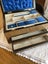 Vintage Victorian Walnut Inlaid Jewellery Box Carousel 5
