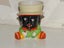 RARE BLACK MAN .. BLACK BOY EGG CUP FROM 1930'S ? .. BLACK MINSTREL SHOW Carousel 12
