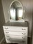 Dressing table white with 4 drawers and mirror Carousel 1
