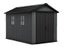 Keter Newton Plus 11x7.5 Shed 2.1m x 3.45m Grey Carousel 13