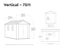 Keter Newton Plus 7.5x11 Shed 2.16m x 3.42m Grey Carousel 3