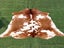 New Cow Hide Stunning Brown and White Cowhide Rug - No Reserve! - C156 Carousel 1