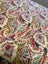A pair of stunning bright PAISLEY linen curtains Carousel 5