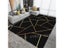 Black Gold Marble 3D Printed Large Area Rugs For Living Bedroom Carousel 1
