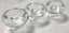 +++ FRENCH (3) GLASS TEALIGHT /CANDLE HOLDERS Carousel 6