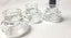 +++ FRENCH (3) GLASS TEALIGHT /CANDLE HOLDERS Carousel 7