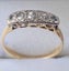 Antique 18ct Gold 5 Old Mined Brilliant Cut DIA Ring Carousel 4