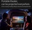 Portable LED Projector + Projector Screen Set NZ Stock Sale Carousel 7