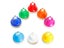 Orff Musical Instrument Set Handbell Colorful 8-Note Hand Bell Child Music Toy Carousel 5