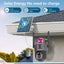 Dual lens 4G Sim card wireless solar security camera Carousel 4