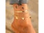 17KM Bohemian Gold Color Butterfly Chain Anklets Set For Women Girl Fashion Carousel 4