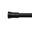 Marlow Black Double Curtain Rod Steel Pole Pommel Set Extendable Adjustable For Carousel 4