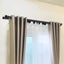Marlow Black Double Curtain Rod Steel Pole Pommel Set Extendable Adjustable For Carousel 6