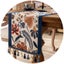 Elosung Blue Pastoral Table Runner Spring Floral Oil Painting Style With Tassels Carousel 1