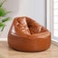 Marlow Bean Bag Chair Cover Pu Couch Tan Carousel 3