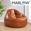 Marlow Bean Bag Chair Cover Pu Couch Tan Carousel 7