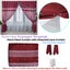Avon Home Casa Kayangan Burgundy Pinch Pleat Curtain With Attached Lace Curtains Carousel 2