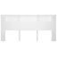 Super King Size Headboard Cabinet White 220 Cm Nooklo Carousel 4