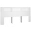 Super King Size Headboard Cabinet White 220 Cm Nooklo Carousel 7