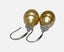 11.6 x 16mm Rich Golden Philippines Pearl Drop Earrings Carousel 7
