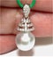 9.3 x 11.2mm Silver Blue Indonesian Pearl Pendant Carousel 2