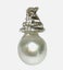 9.3 x 11.2mm Silver Blue Indonesian Pearl Pendant Carousel 5