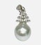 9.3 x 11.2mm Silver Blue Indonesian Pearl Pendant Carousel 6