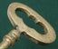 ENOURMOUS Sold BRASS KEY Old Antique? For Castle Gate? too BIG for an old Safe Carousel 8