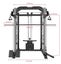 Smith Machine with 45kg Weight Stacks Black Carousel 2
