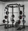 Smith Machine with 45kg Weight Stacks Black Carousel 5