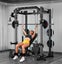 Smith Machine with 45kg Weight Stacks Black Carousel 10